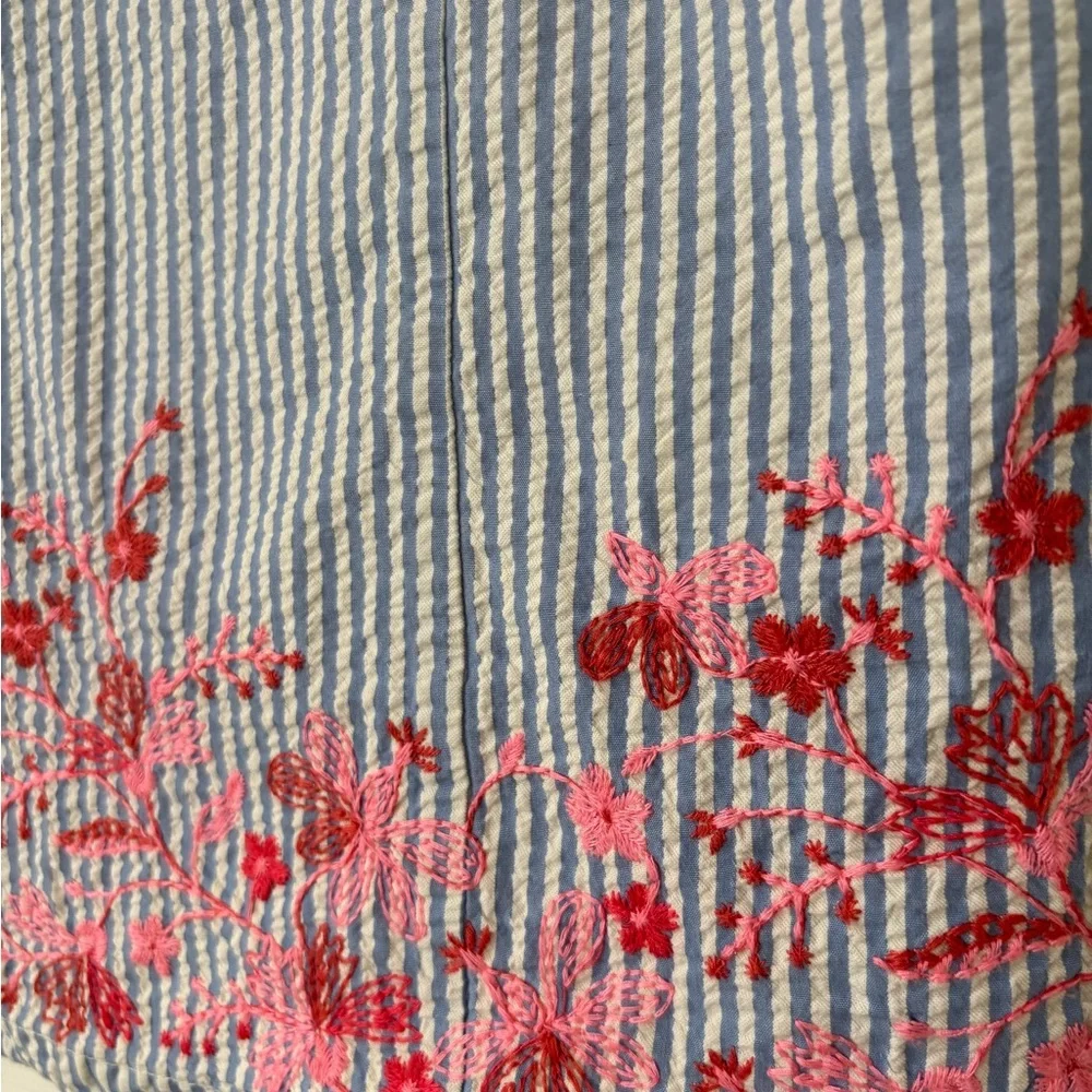 GAP Blue and Pink Sundress with Flutter Sleeves - Picture 5 of 6